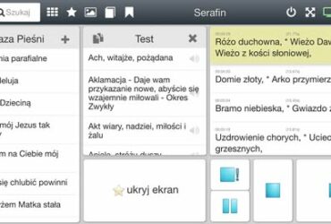 Nowy system projekcji pieśni